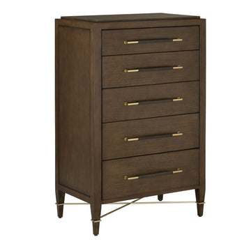 Currey and Company Chest from the Verona Collection collection in Chanterelle/Coffee/Champagne finish