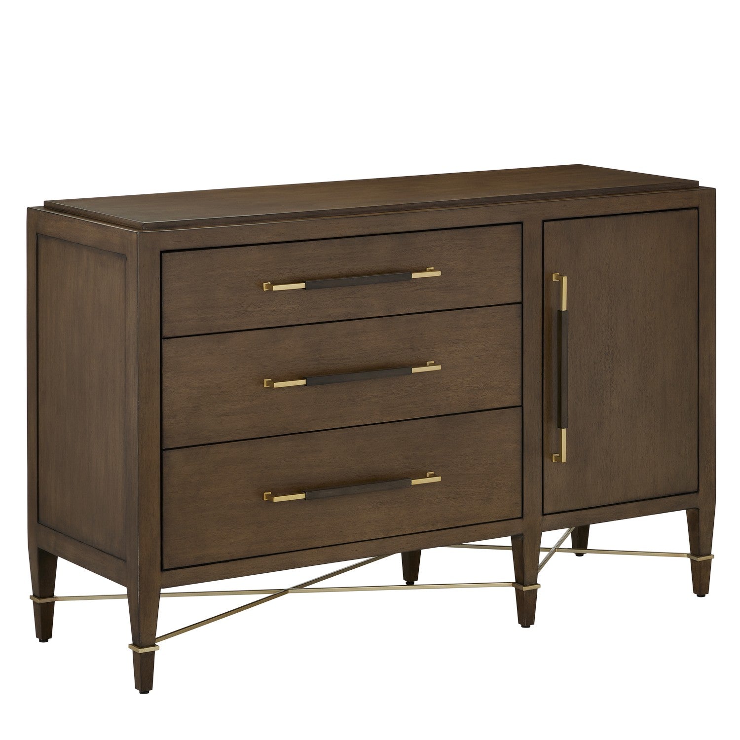 Currey and Company Chest from the Verona Collection collection in Chanterelle/Coffee/Champagne finish