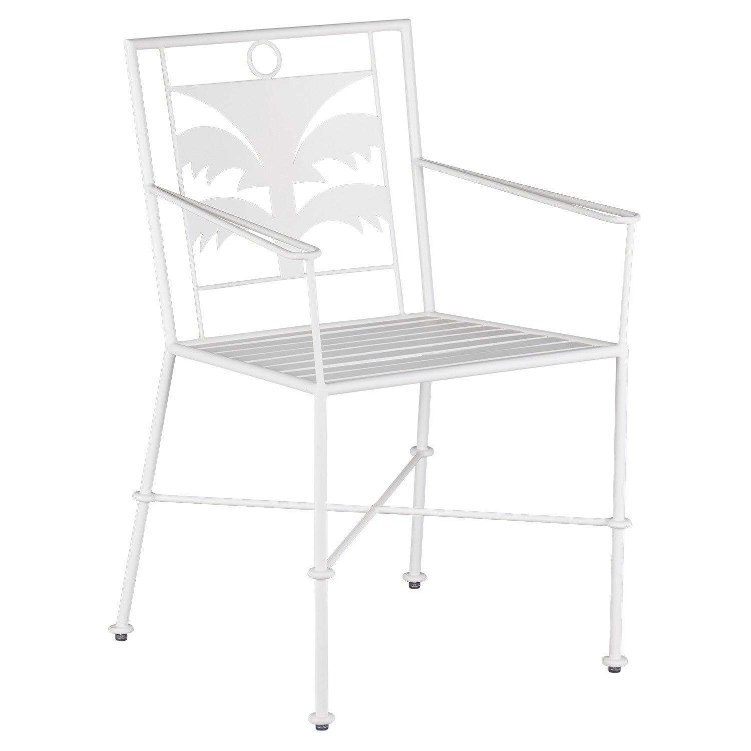 Currey and Company Armchair from the Marjorie Skouras collection in Gesso White finish