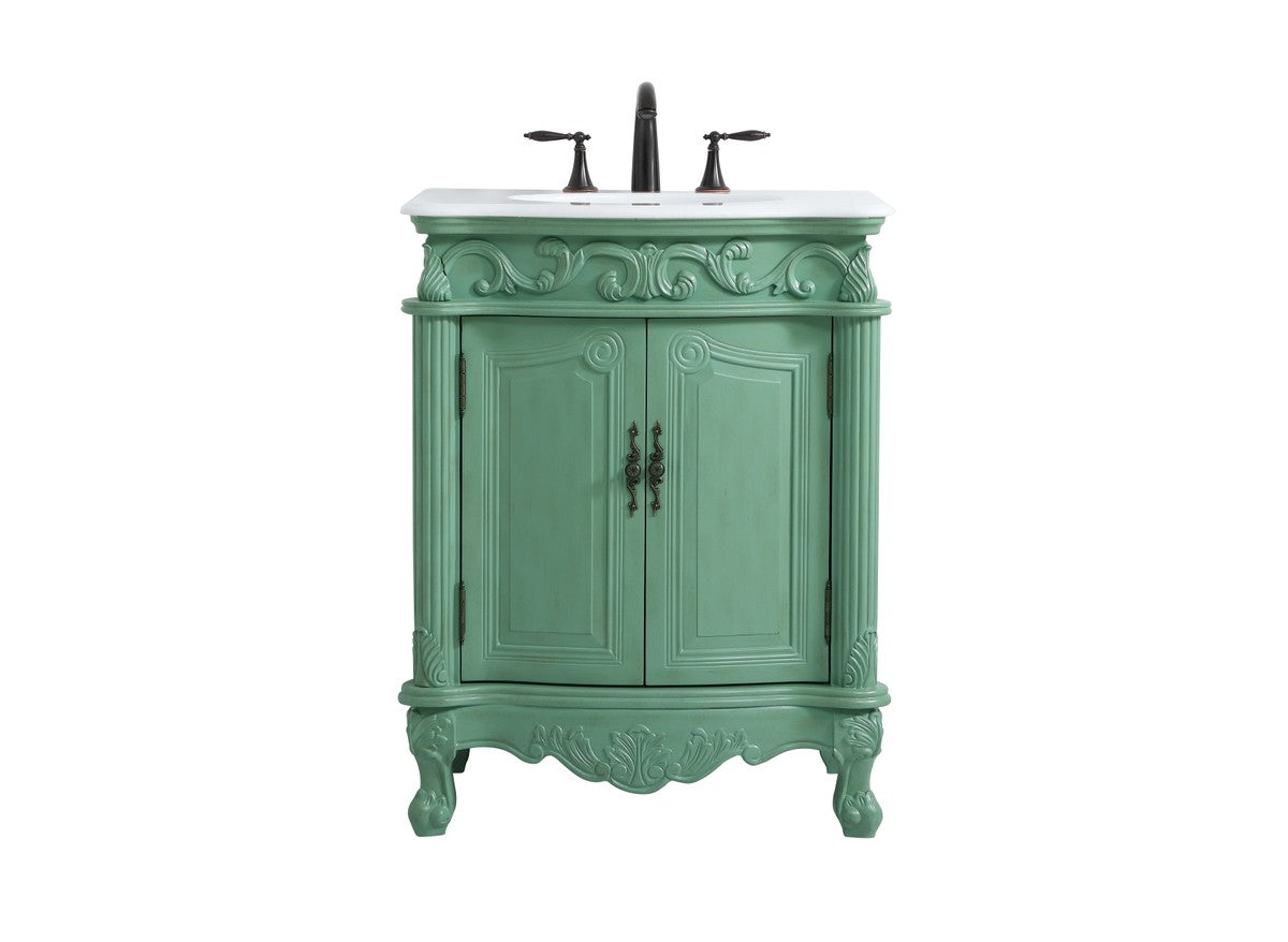 Elegant Lighting Single Bathroom Vanity from the Danville collection in Vintage Mint finish