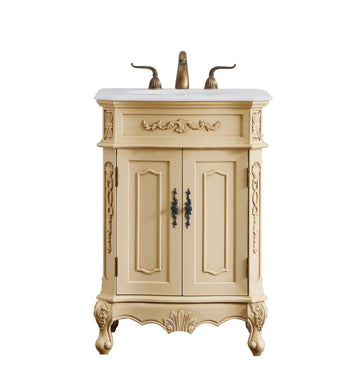 Elegant Lighting Single Bathroom Vanity from the Danville collection in Light Antique Beige finish