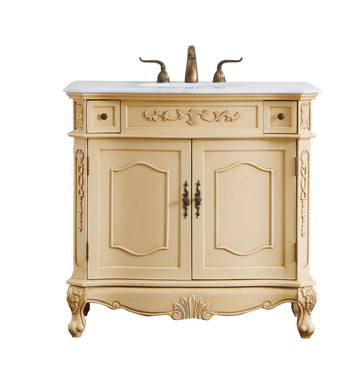 Elegant Lighting Single Bathroom Vanity from the Danville collection in Light Antique Beige finish