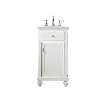 Elegant Lighting Single Bathroom Vanity from the Otto collection in Antique White finish