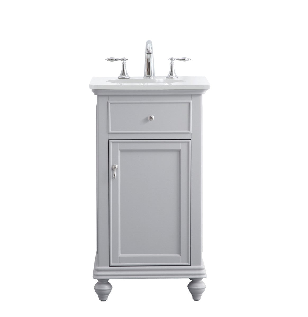 Elegant Lighting Single Bathroom Vanity from the Otto collection in Grey finish