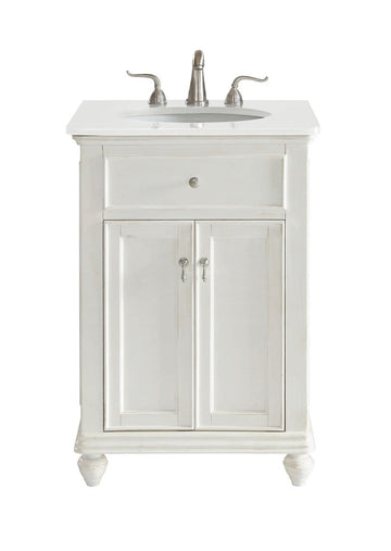 Elegant Lighting Single Bathroom Vanity from the Otto collection in Antique White finish