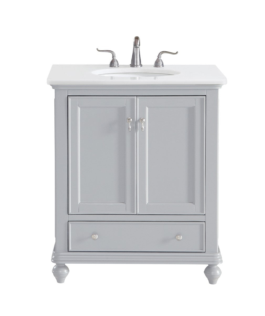 Elegant Lighting Single Bathroom Vanity from the Otto collection in Grey finish