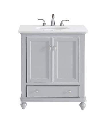 Elegant Lighting Single Bathroom Vanity from the Otto collection in Grey finish