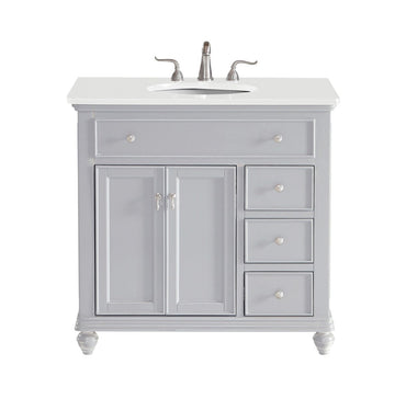 Elegant Lighting Single Bathroom Vanity from the Otto collection in Grey finish