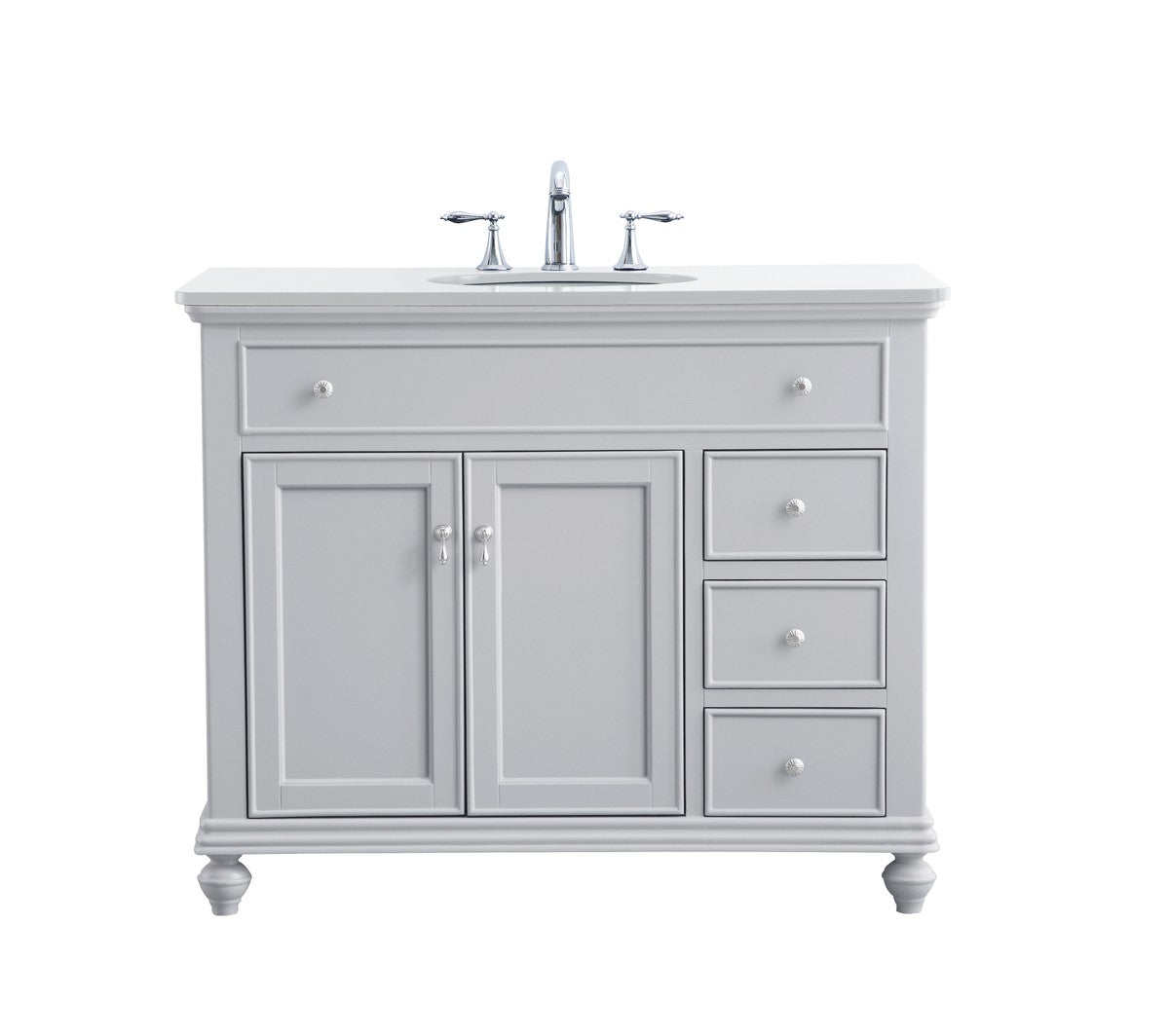 Elegant Lighting Single Bathroom Vanity from the Otto collection in Grey finish