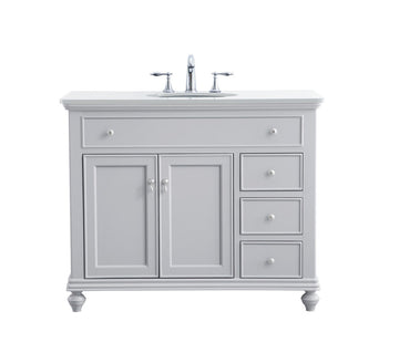 Elegant Lighting Single Bathroom Vanity from the Otto collection in Grey finish