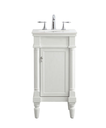 Elegant Lighting Single Bathroom Vanity from the Lexington collection in Antique White finish