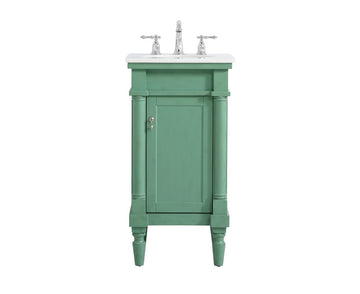 Elegant Lighting Single Bathroom Vanity from the Lexington collection in Vintage Mint finish