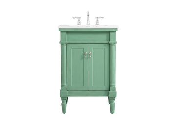 Elegant Lighting Single Bathroom Vanity from the Lexington collection in Vintage Mint finish