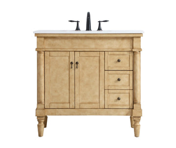Elegant Lighting Single Bathroom Vanity from the Lexington collection in Antique Bronze finish