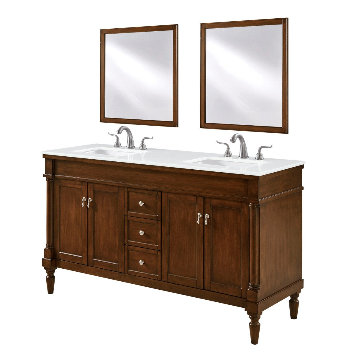 Elegant Lighting Single Bathroom Vanity from the Lexington collection in Walnut finish