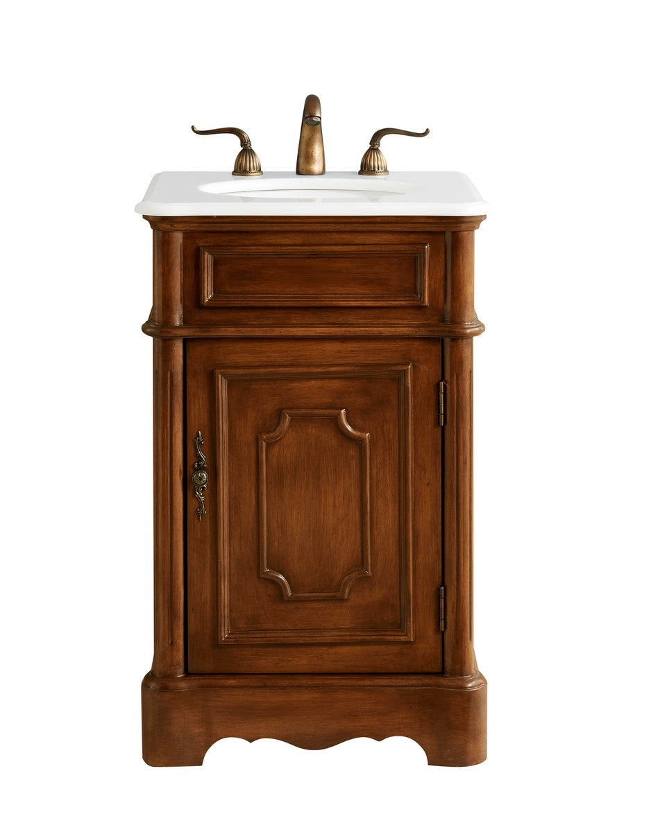 Elegant Lighting Single Bathroom Vanity from the Retro collection in Teak finish