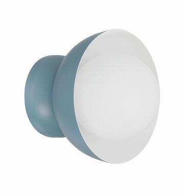 Craftmade One Light Wall Sconce from the Ventura Dome collection in Dusty Blue finish