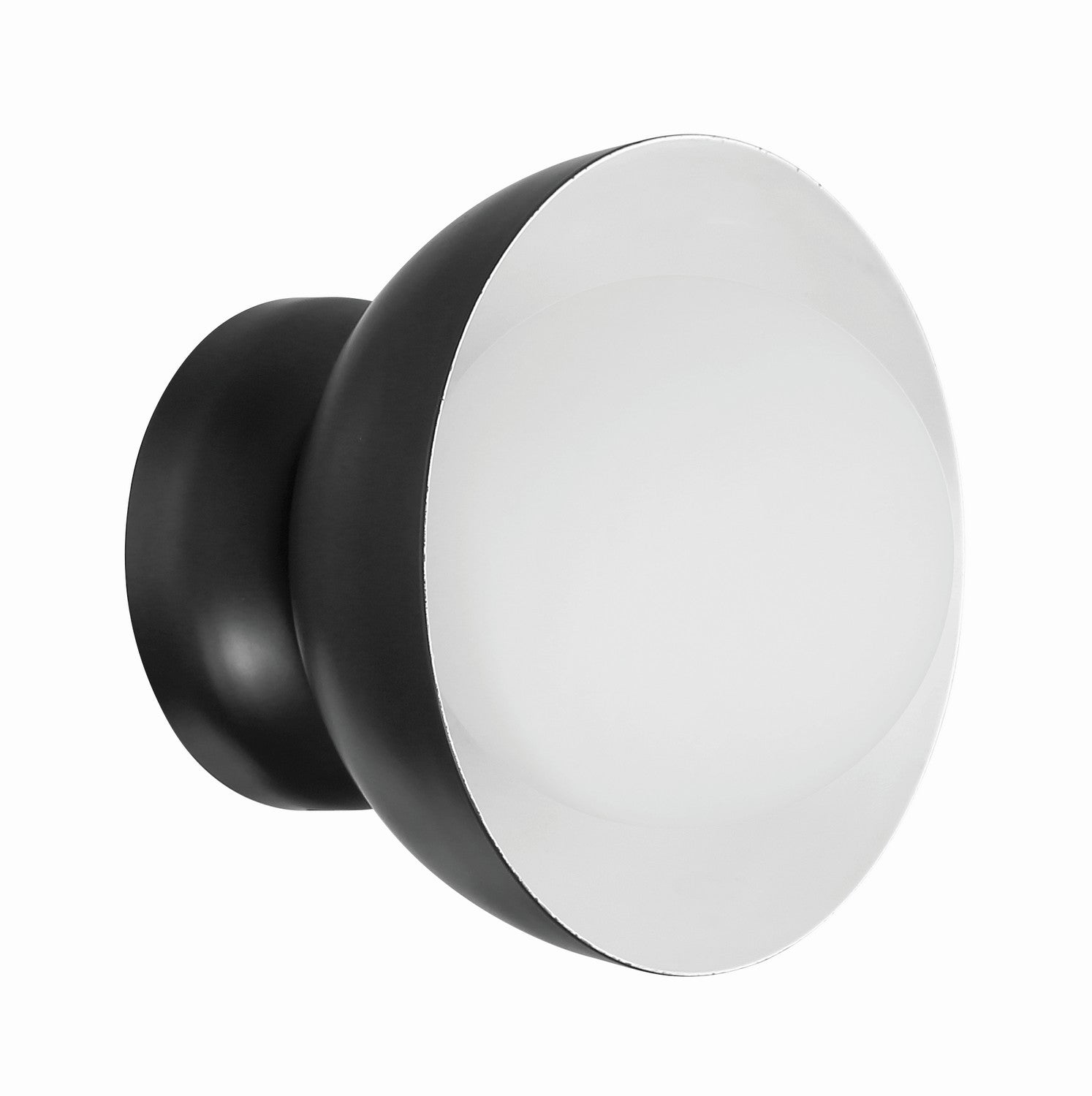 Craftmade One Light Wall Sconce from the Ventura Dome collection in Flat Black finish