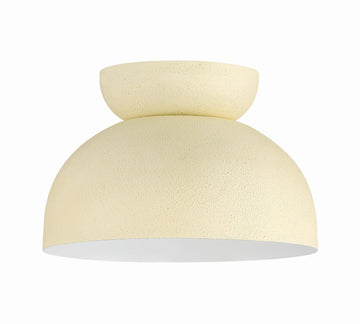 Craftmade One Light Flushmount from the Ventura Dome collection in Cottage White finish