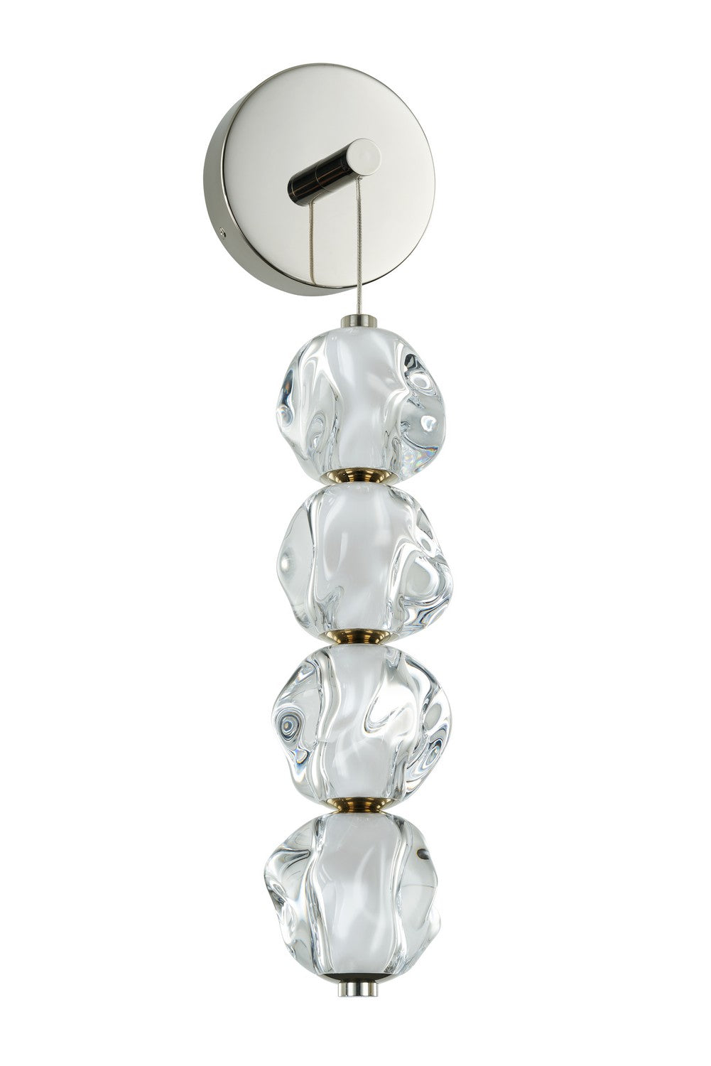Craftmade LED Wall Sconce from the Jackie collection in Polished Nickel finish