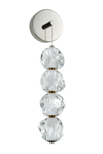 Craftmade LED Wall Sconce from the Jackie collection in Polished Nickel finish