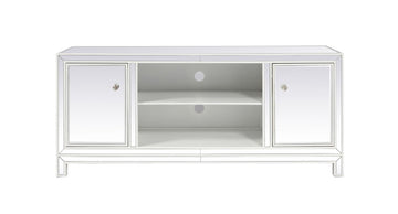 Elegant Lighting TV Stand from the Reflexion collection in White finish