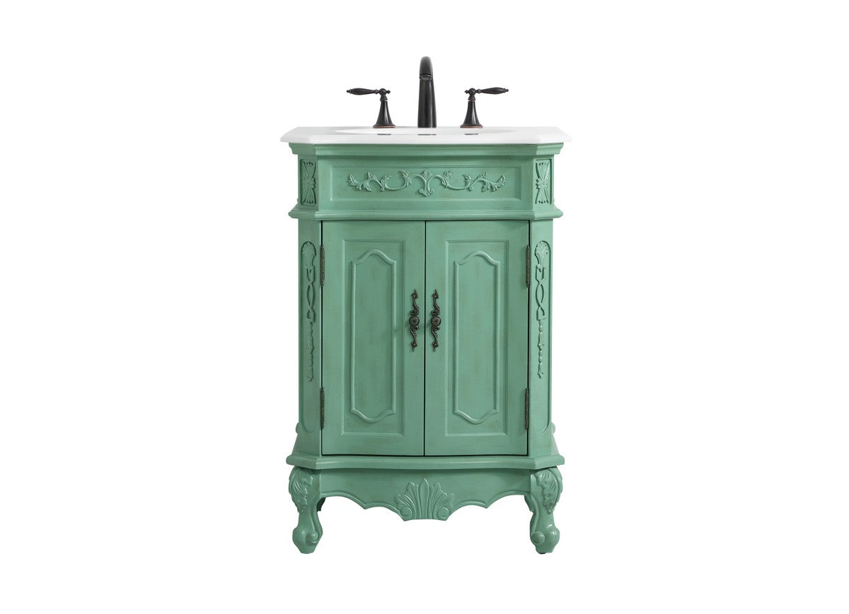 Elegant Lighting Single Bathroom Vanity from the Danville collection in Vintage Mint finish