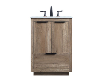 Elegant Lighting SIngle Bathroom Vanity from the Blake collection in Natural Oak finish