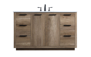 Elegant Lighting SIngle Bathroom Vanity from the Blake collection in Natural Oak finish