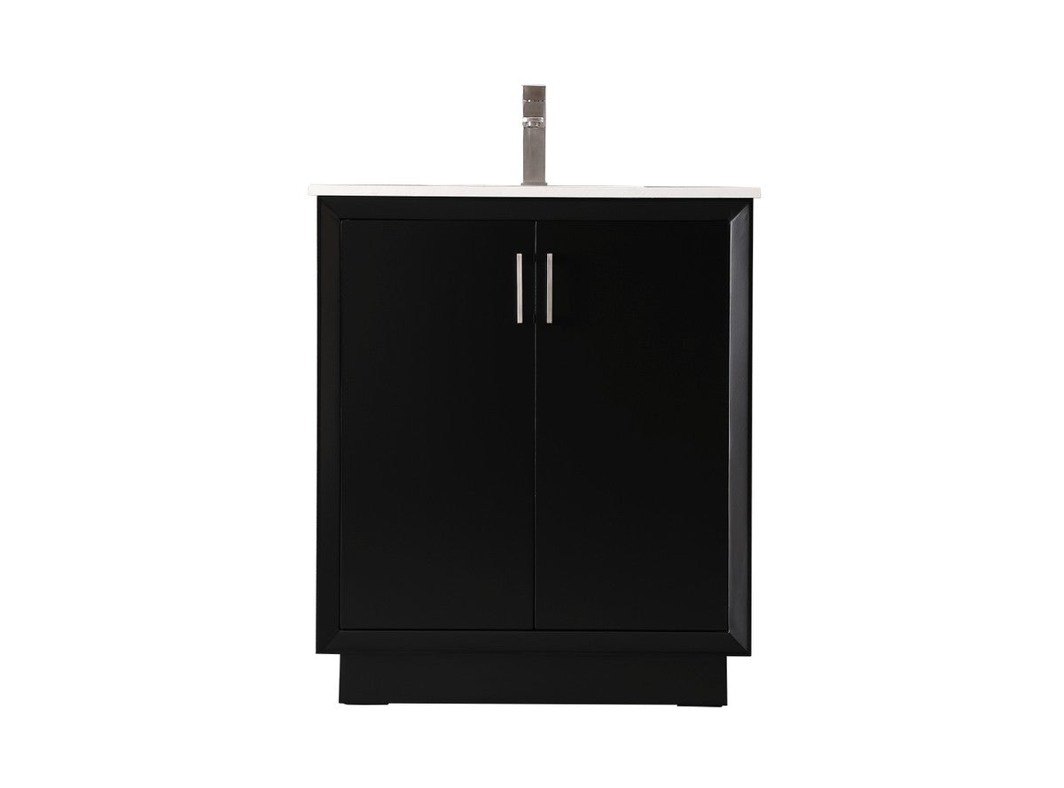 Elegant Lighting SIngle Bathroom Vanity from the Hayes collection in Black finish