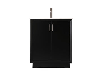 Elegant Lighting SIngle Bathroom Vanity from the Hayes collection in Black finish