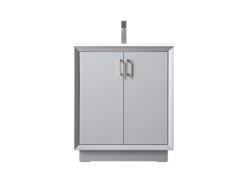 Elegant Lighting SIngle Bathroom Vanity from the Hayes collection in Grey finish