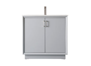 Elegant Lighting SIngle Bathroom Vanity from the Hayes collection in Grey finish