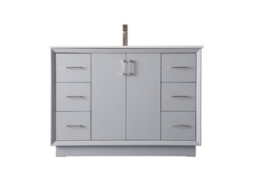 Elegant Lighting SIngle Bathroom Vanity from the Hayes collection in Grey finish