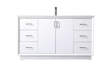 Elegant Lighting SIngle Bathroom Vanity from the Hayes collection in White finish
