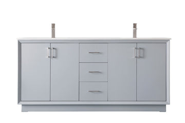 Elegant Lighting Double Bathroom Vanity from the Hayes collection in Grey finish