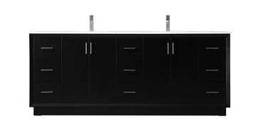 Elegant Lighting Double Bathroom Vanity from the Hayes collection in Black finish
