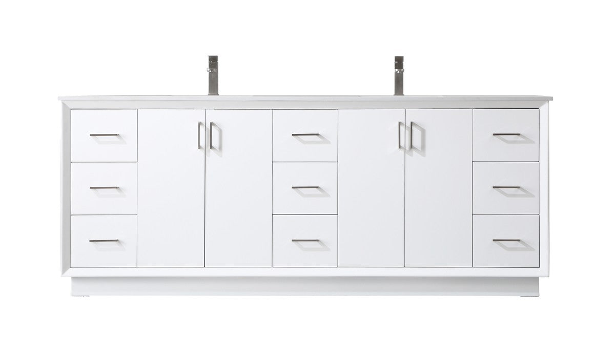 Elegant Lighting Double Bathroom Vanity from the Hayes collection in White finish
