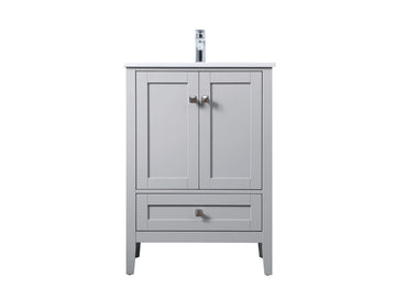 Elegant Lighting SIngle Bathroom Vanity from the Hamilton collection in Grey finish