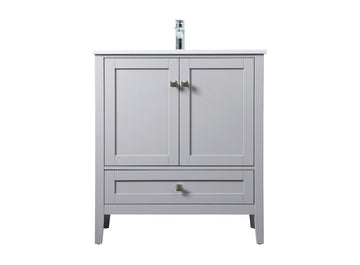 Elegant Lighting SIngle Bathroom Vanity from the Hamilton collection in Grey finish