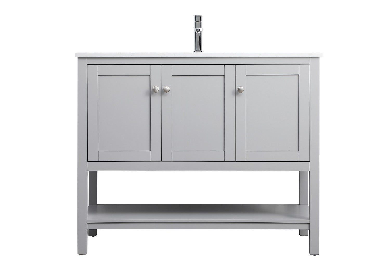 Elegant Lighting SIngle Bathroom Vanity from the Heath collection in Grey finish