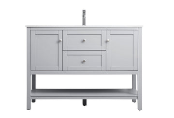 Elegant Lighting SIngle Bathroom Vanity from the Heath collection in Grey finish
