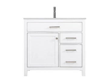Elegant Lighting SIngle Bathroom Vanity from the Lewis collection in White finish