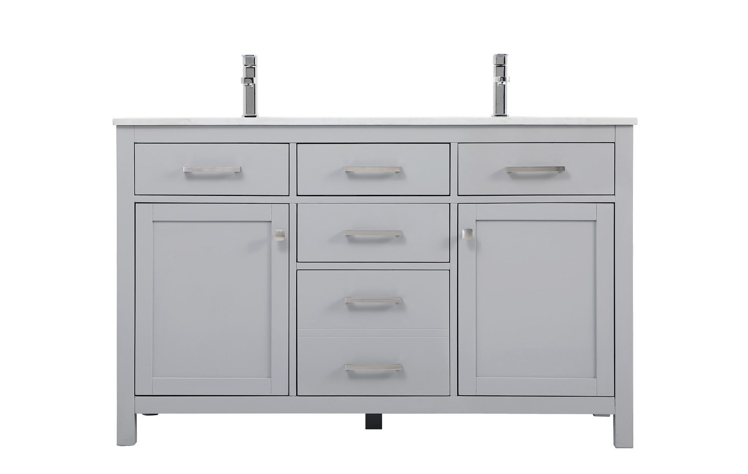 Elegant Lighting Double Bathroom Vanity from the Lewis collection in Grey finish