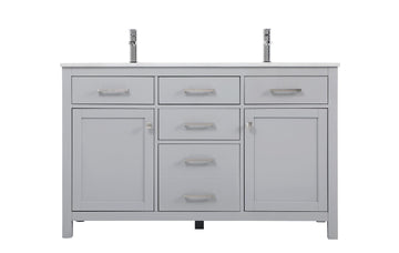 Elegant Lighting Double Bathroom Vanity from the Lewis collection in Grey finish