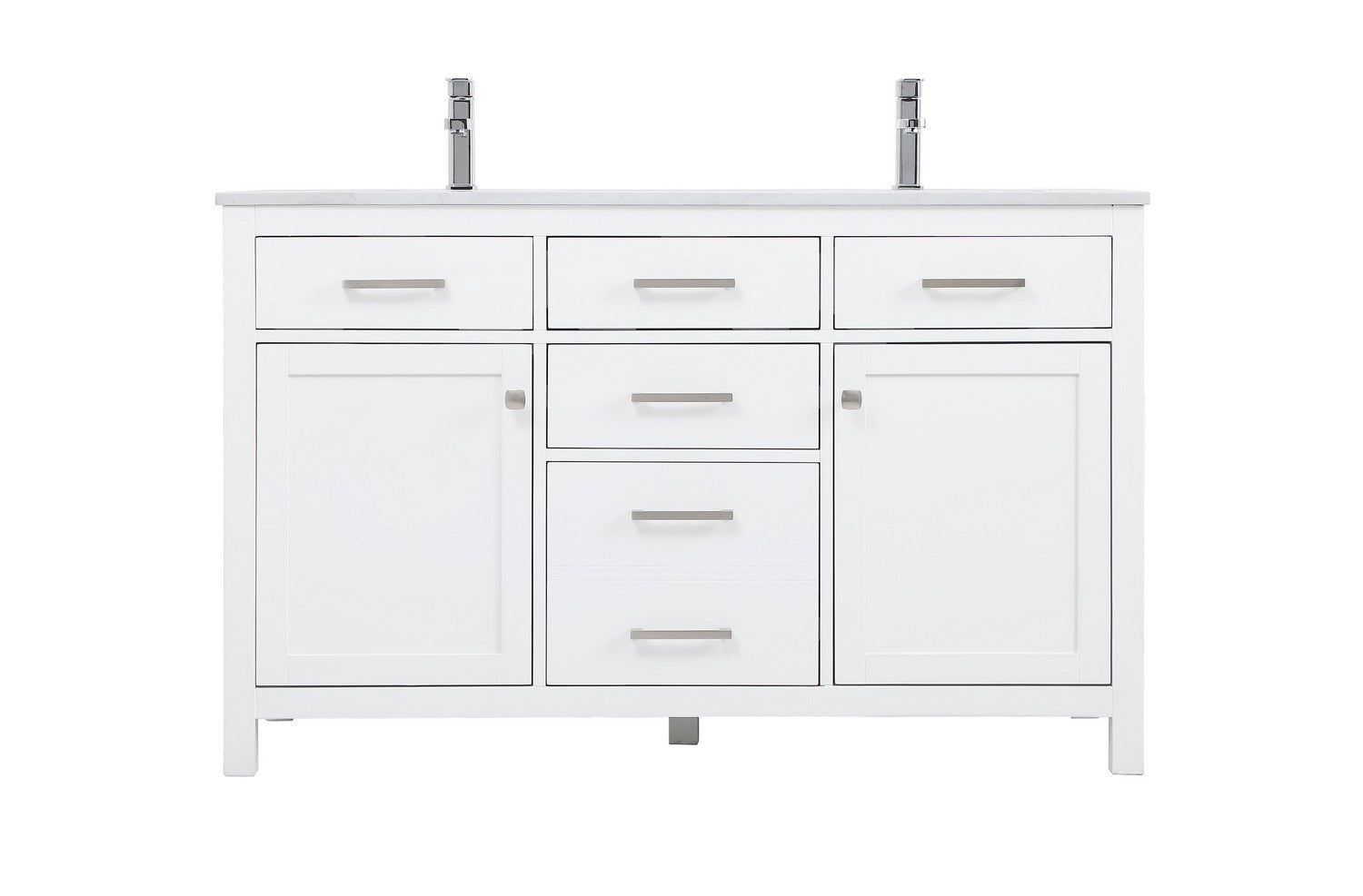 Elegant Lighting Double Bathroom Vanity from the Lewis collection in White finish