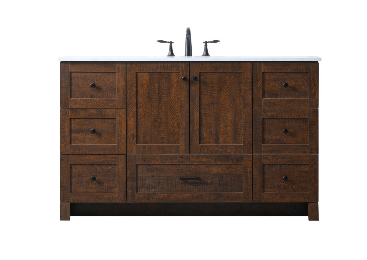 Elegant Lighting SIngle Bathroom Vanity from the Soma collection in Expresso finish