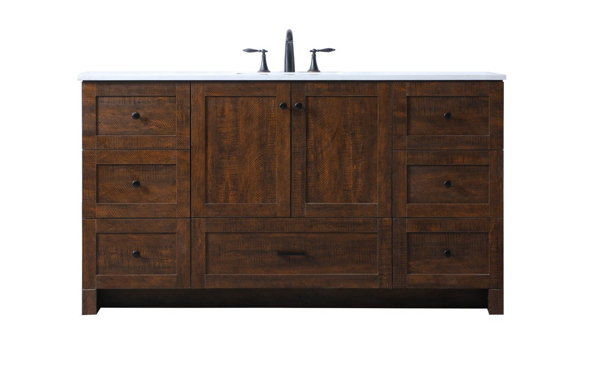Elegant Lighting SIngle Bathroom Vanity from the Soma collection in Expresso finish