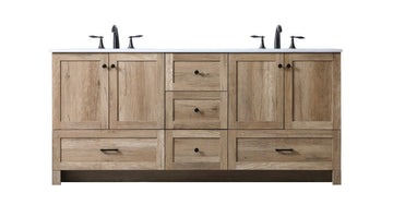 Elegant Lighting Double Bathroom Vanity from the Soma collection in Natural Oak finish