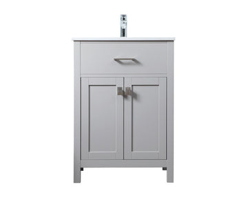 Elegant Lighting SIngle Bathroom Vanity from the Harrison collection in Grey finish